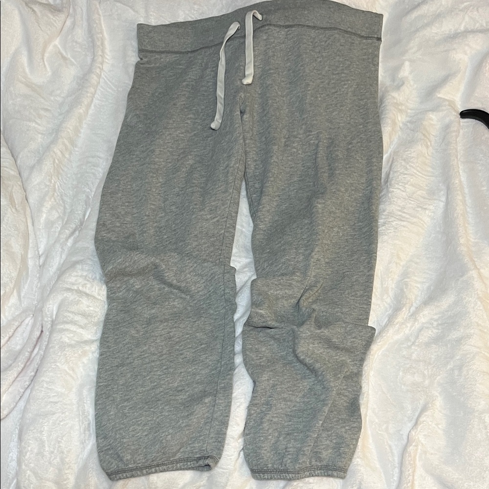 Victoria's Secret Gray Joggers with White Drawstring